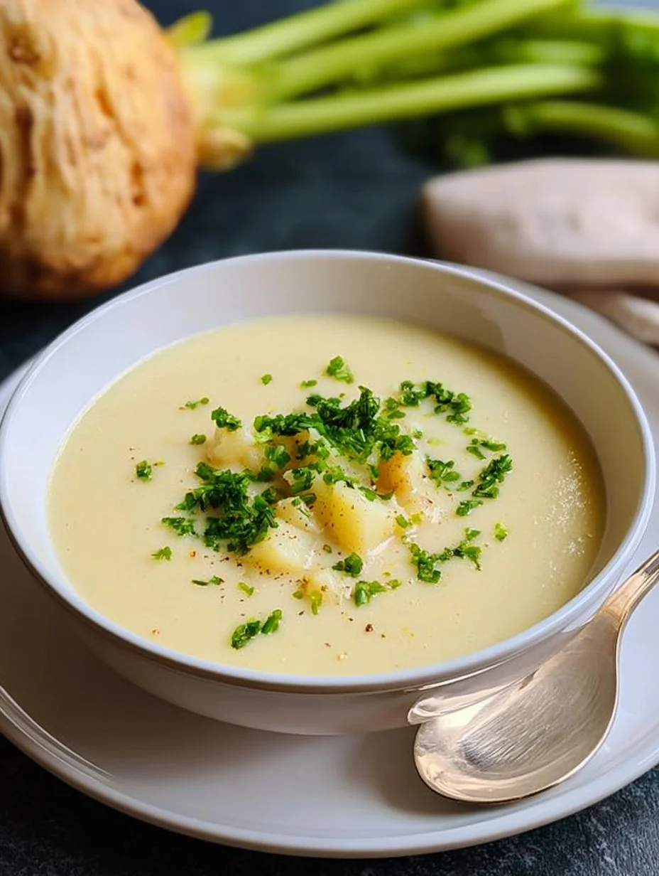 Kartoffel-Sellerie-Suppe