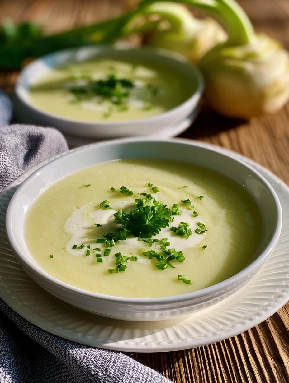 Leichte Kohlrabisuppe