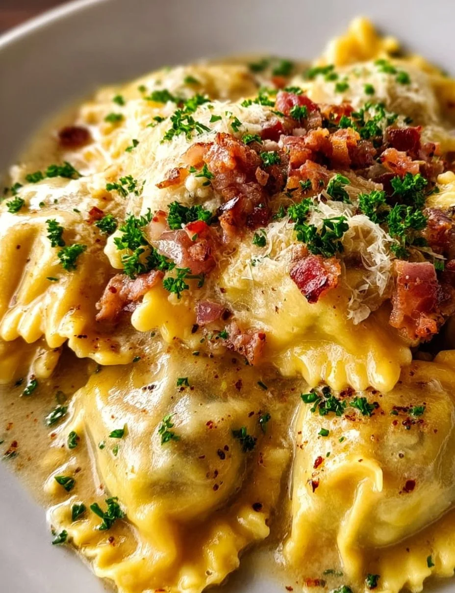 Maultaschen Carbonara