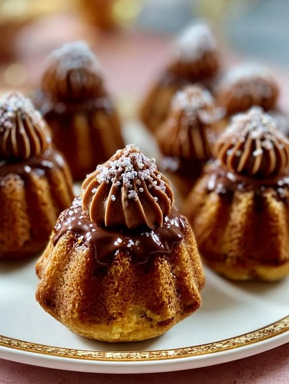 Mini Gugelhupfe mit Schoko Frosting