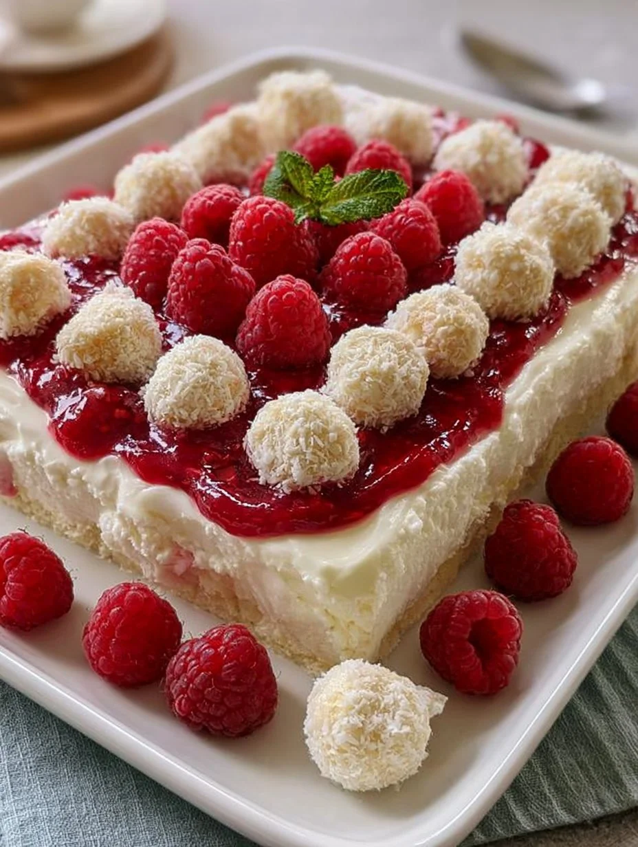 Raffaello-Himbeer-Dessert