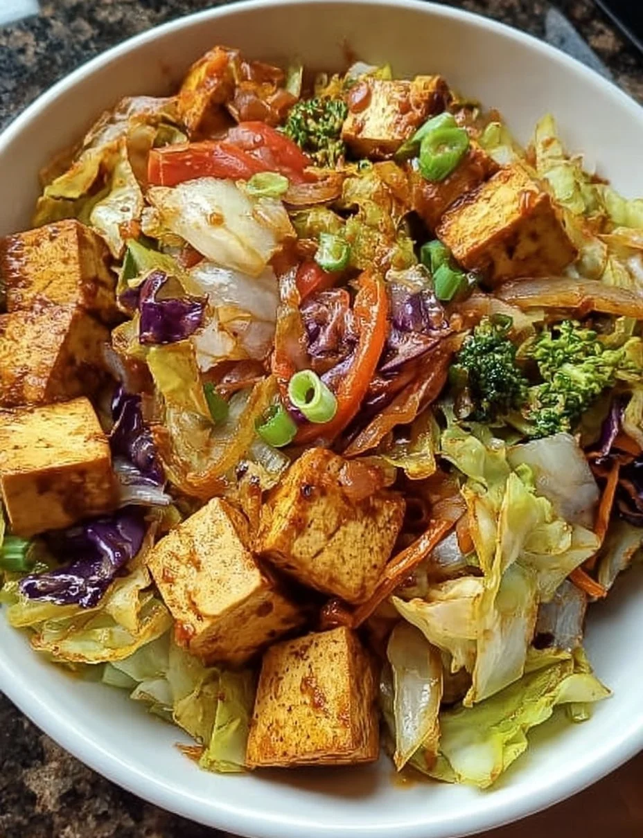 Tofu Kohlgemüse Pfanne