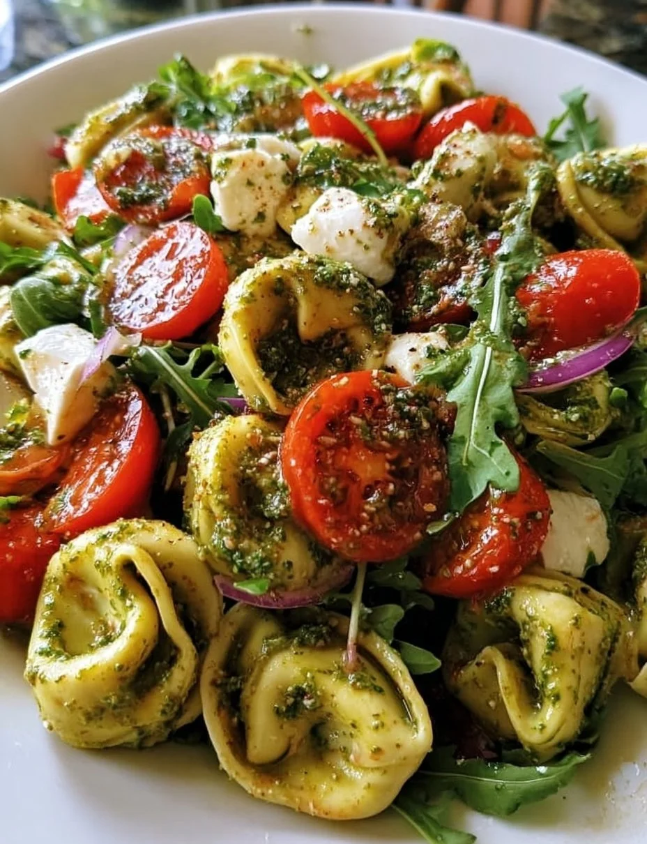 Tortellini-Salat mit Pesto