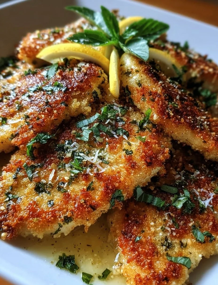 Zitronen Parmesan Pfannenhähnchen