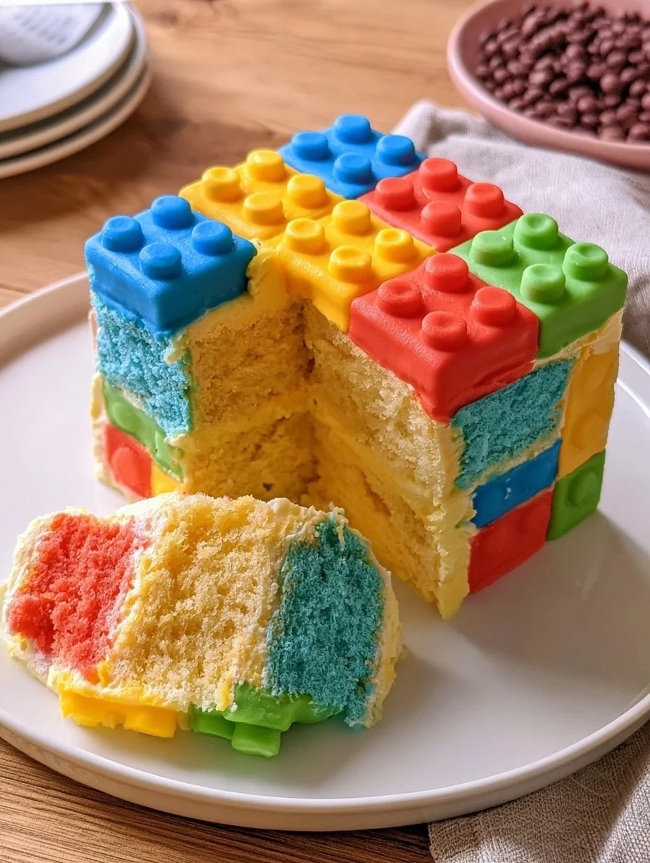 Bunter Legokuchen: perfekt für Schulanfang oder Kindergeburtstag