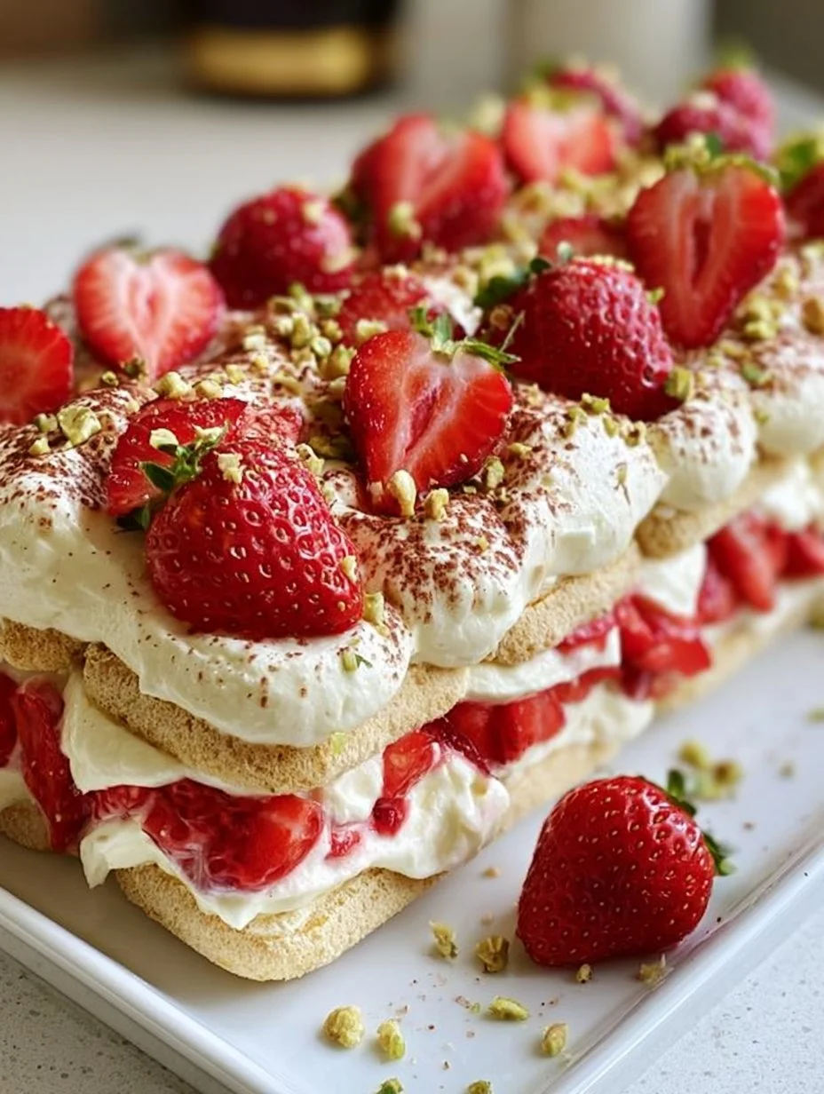 Cremiges Erdbeer-Tiramisu