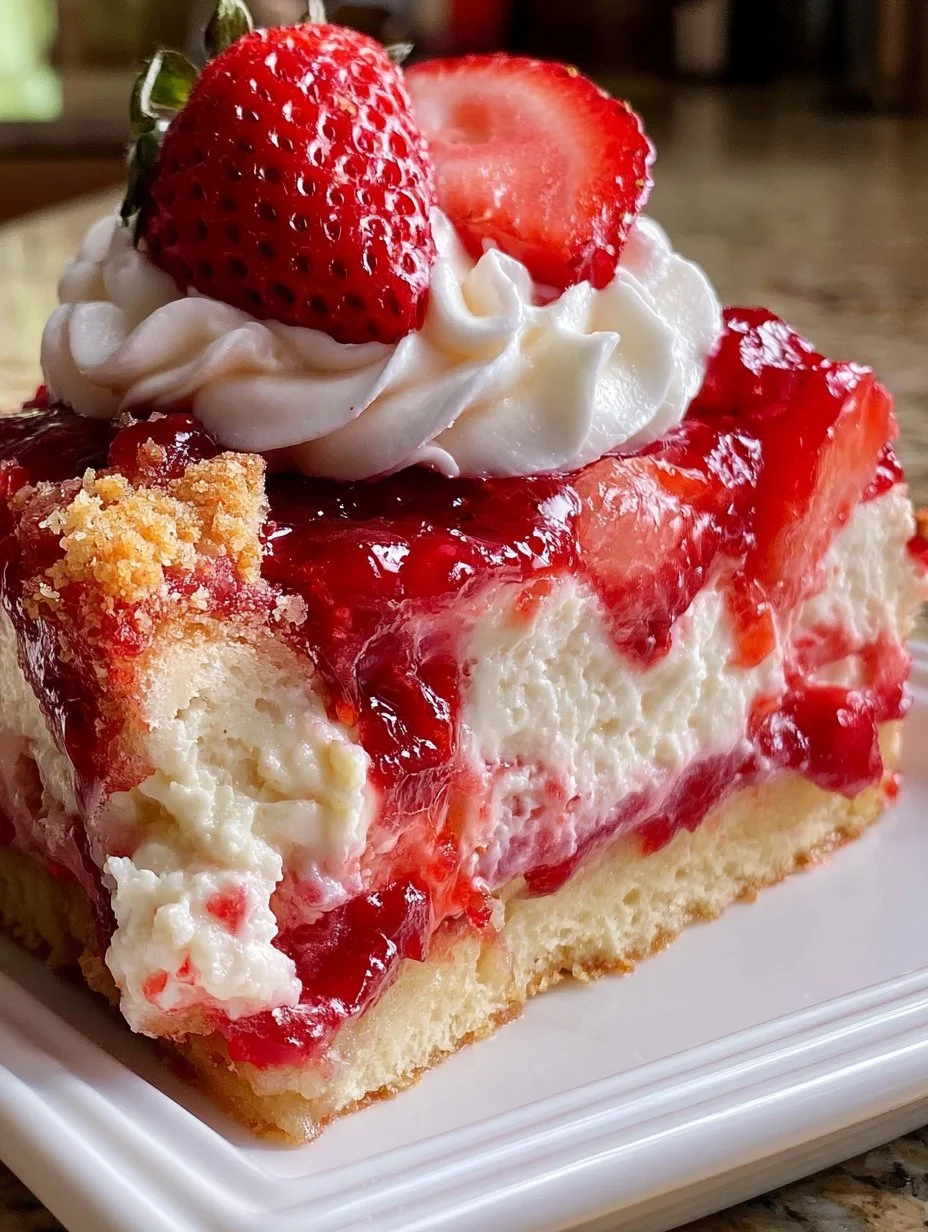 Erdbeer-Käsekuchen- Dumpkuchen