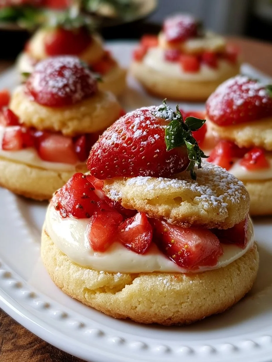 Erdbeer- Käsekuchen-Kekse