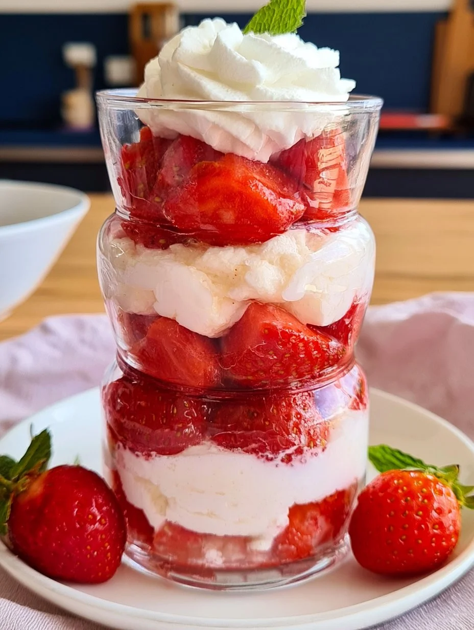 Erdbeer-Kokos-Dessert