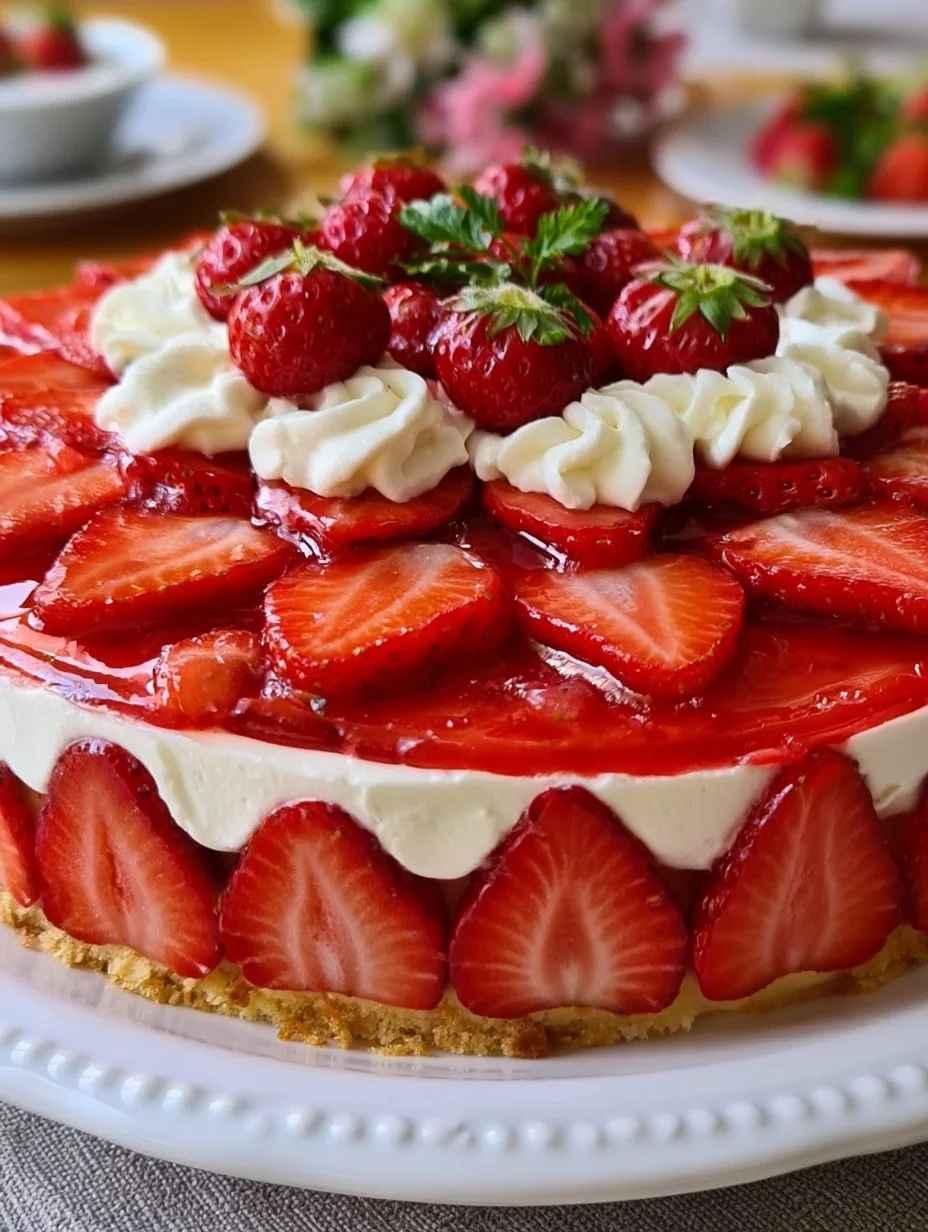 Erdbeerkuchen mit Mascarpone