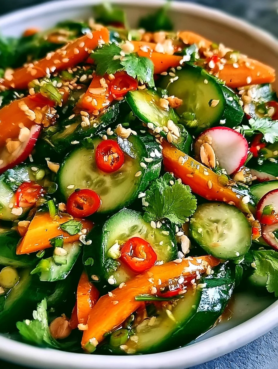 Erfrischender Asiatischer Gurkensalat: Gesund &amp; Schnell Zubereitet