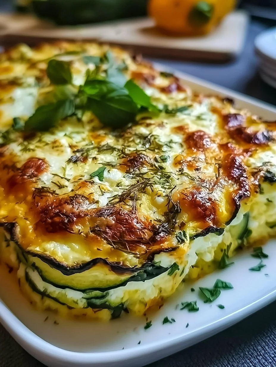 Gesunde und leckere Zucchini-Hüttenkäse-Auflauf für jeden Tag