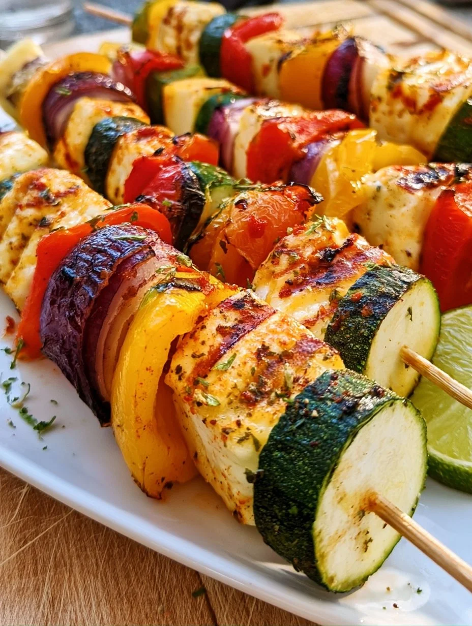 Halloumi-Grillspieße