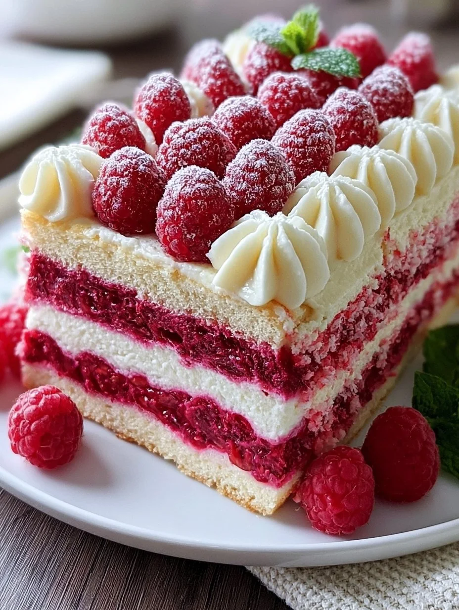 Himbeer-Raffaello-Torte ohne Gelatine