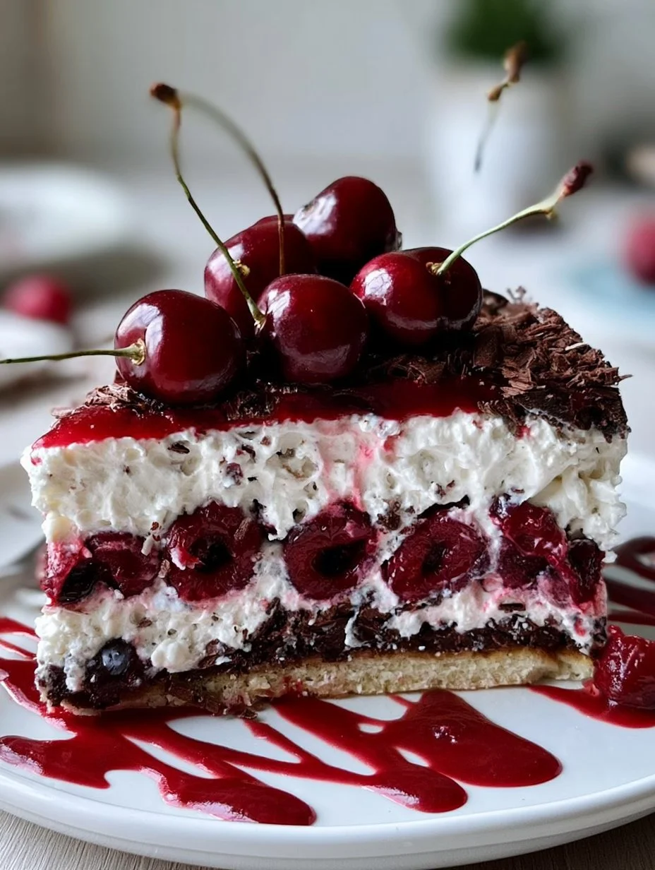 Kirschtorte mit Stracciatellacreme
