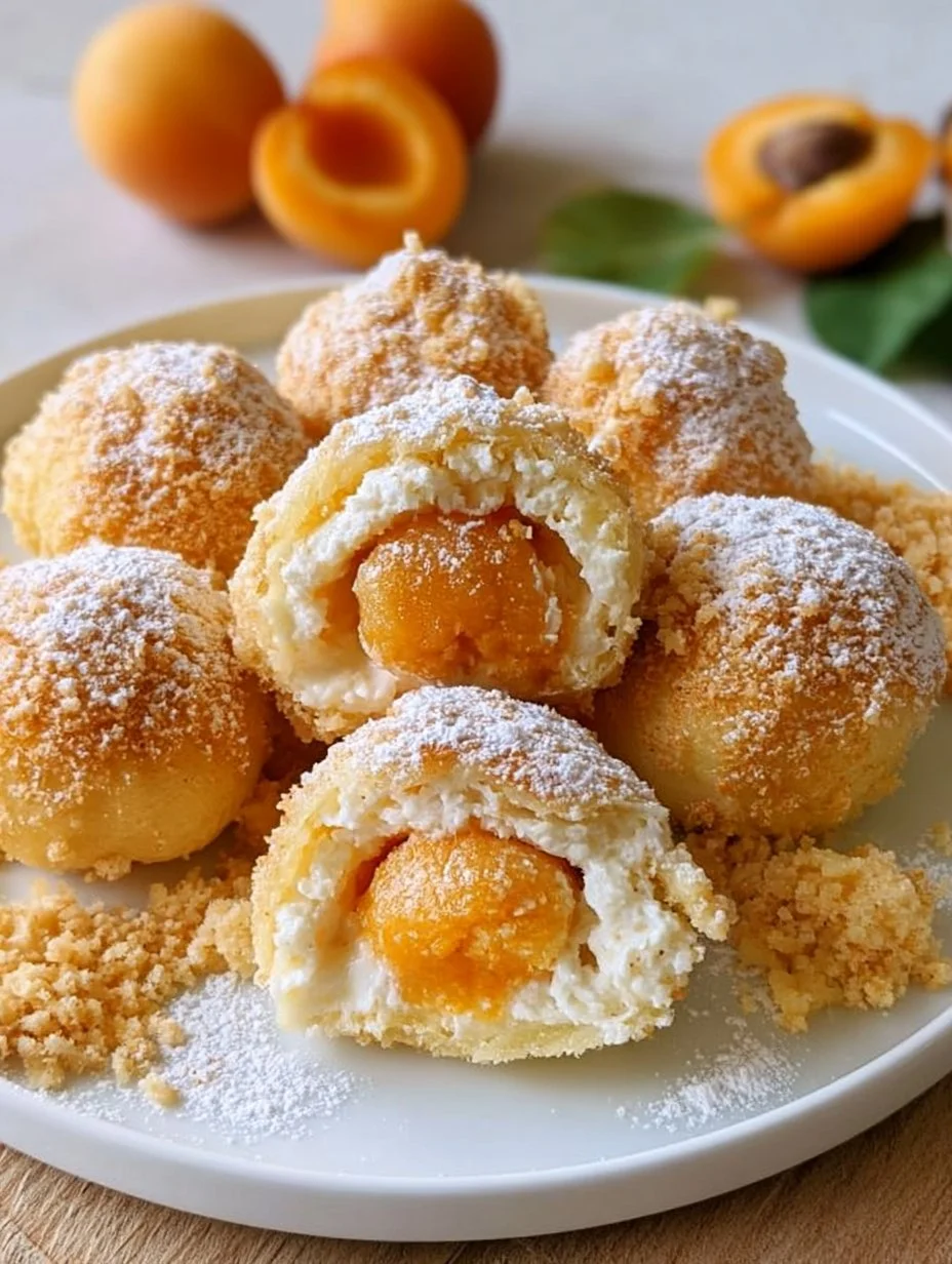Marillenknödel mit Marzipan