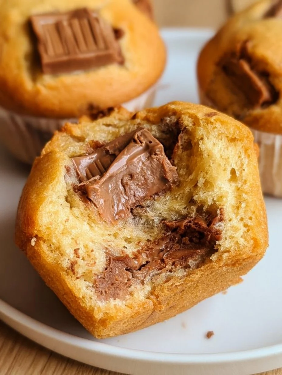 Muffins mit Kinderschokolade