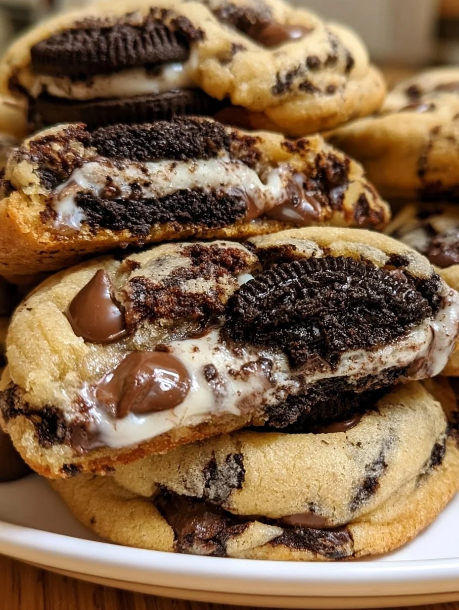 Oreo gefüllte Schokoladenkekse