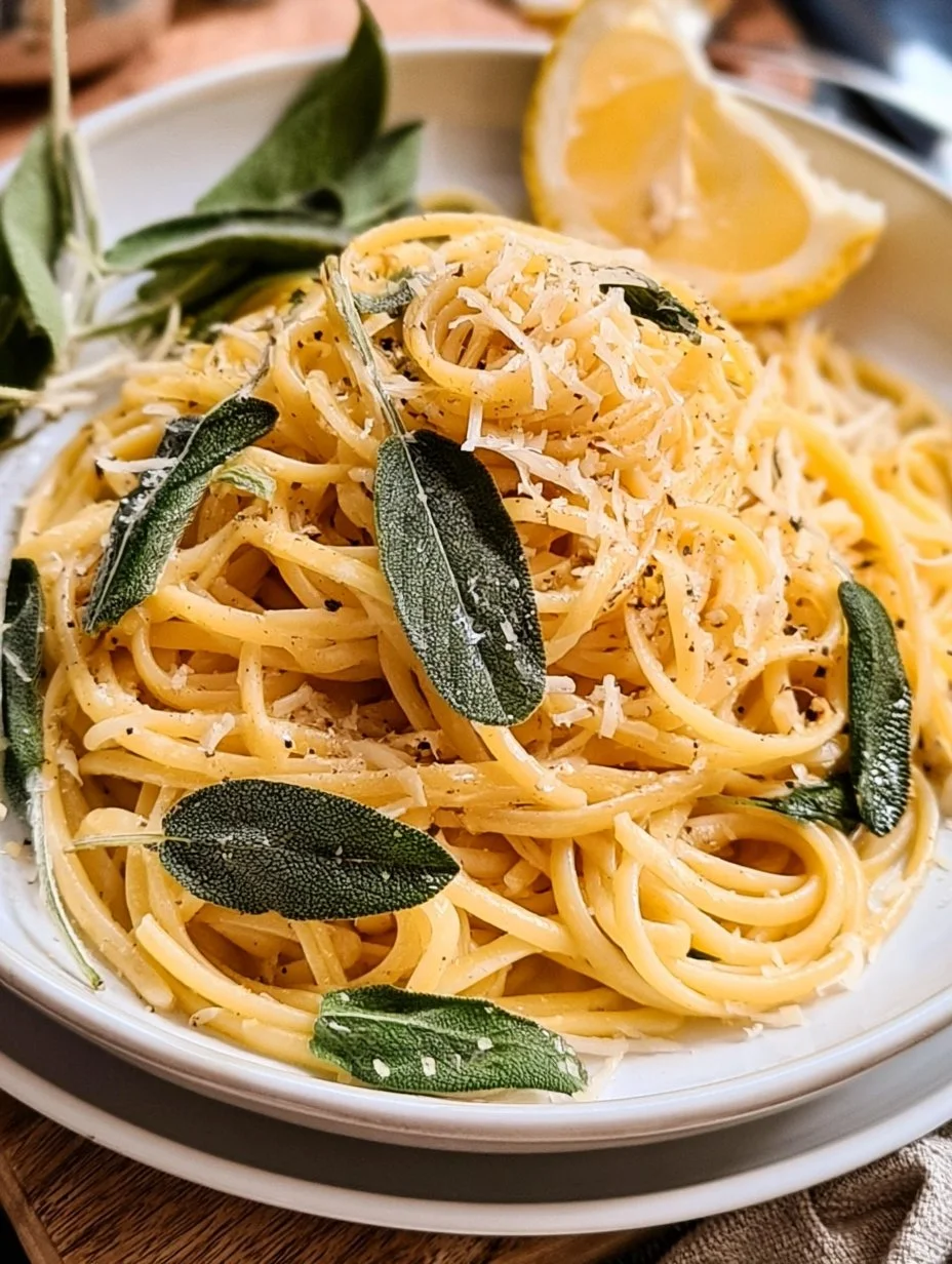 Pasta mit Salbei & Zitrone