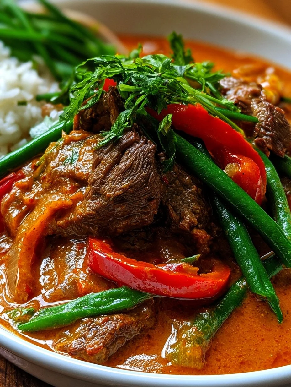 Thai-Curry mit zartem Rindfleisch