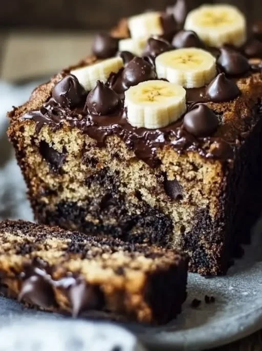 Unwiderstehlicher super saftiger Schokoladenstückchen-Bananenbrot für echten Genuss