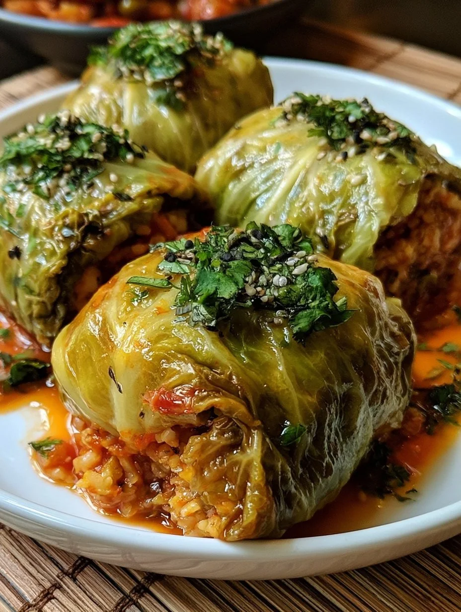 Vegane Kohlrouladen
