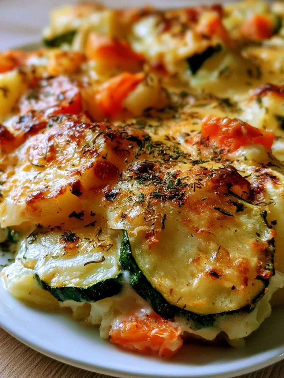 Vegetarian potato casserole