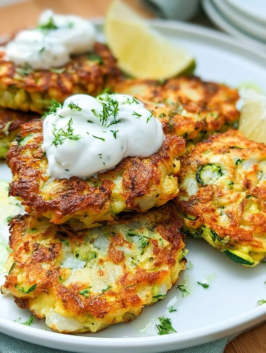 Zucchini-Puffer mit Kartoffeln