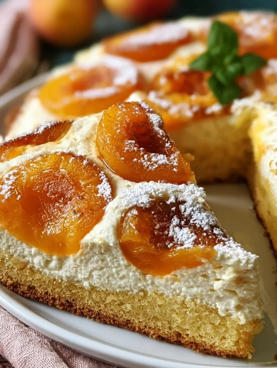 Aprikosencremetorte