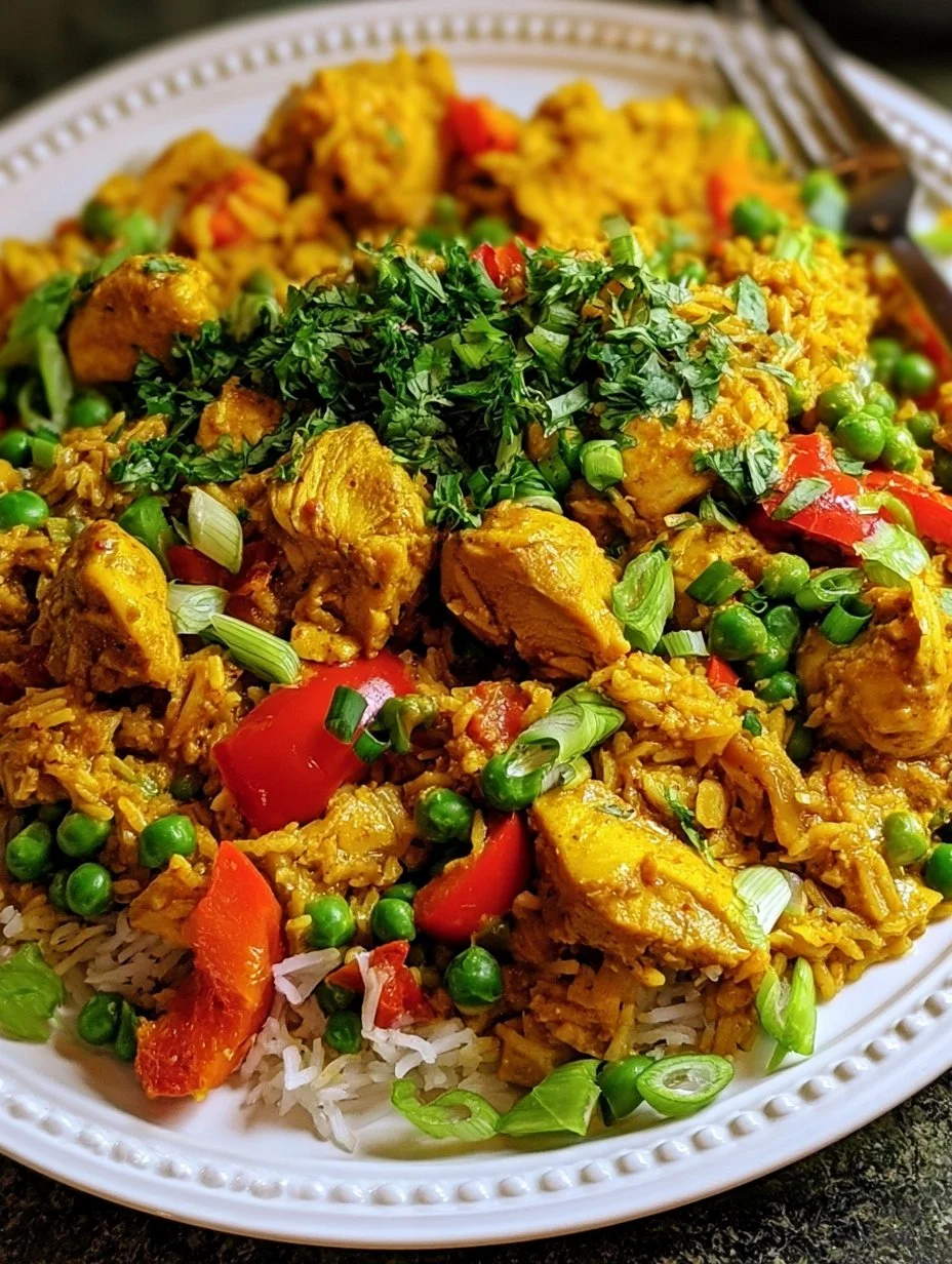 Eintopf-Curryreis mit Hähnchenbrust