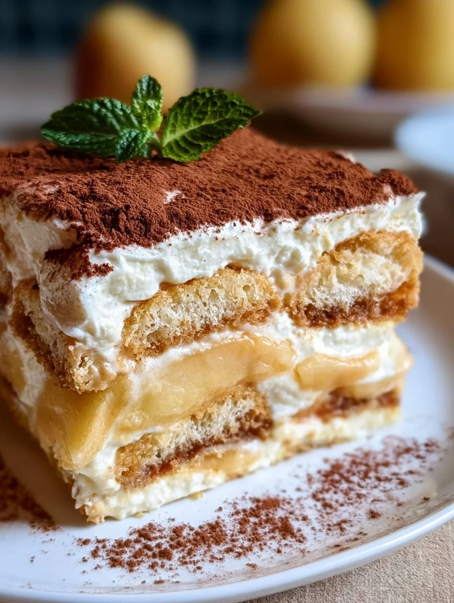 Fruchtiger Apfel Tiramisu ohne Ei – gelingsicheres und einfaches Rezept