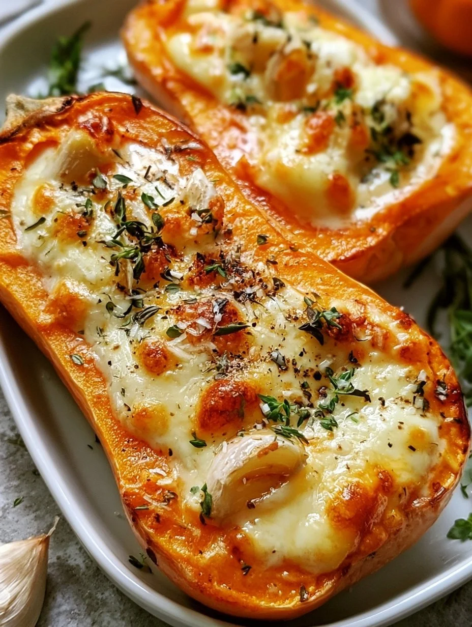 Gratinierter Butternut-Kürbis