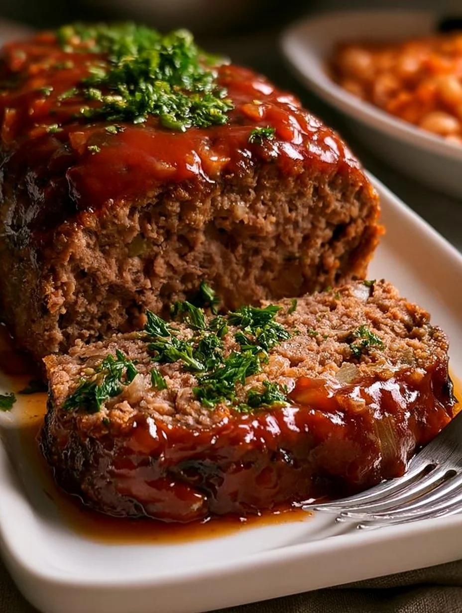 Hackbraten aus dem Backofen