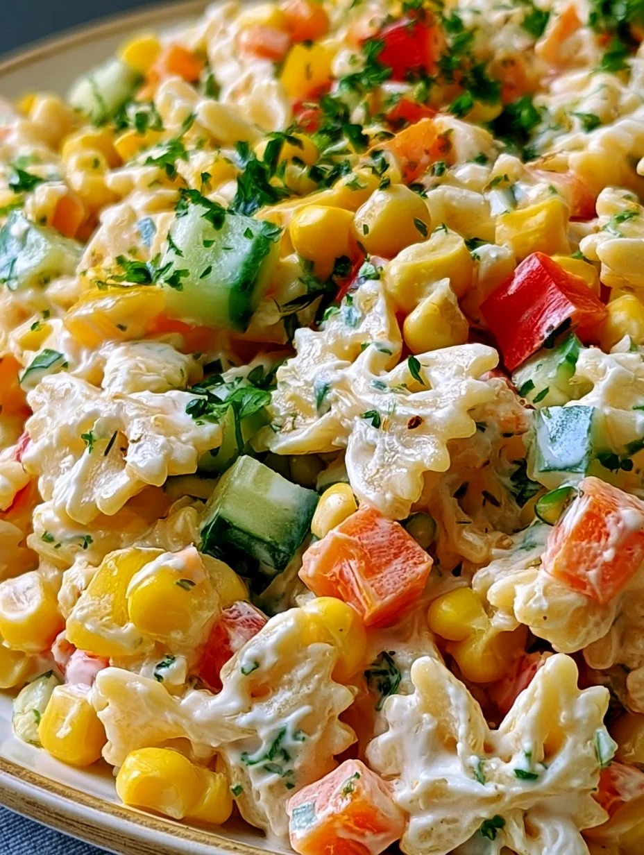 Kinder Nudelsalat mit Frischkäse