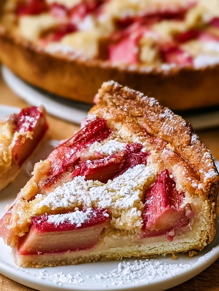 Rhabarber-Marzipan-Tarte
