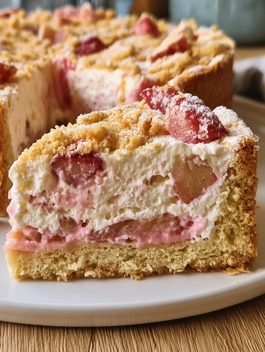 Rhabarber- Sahne-Torte