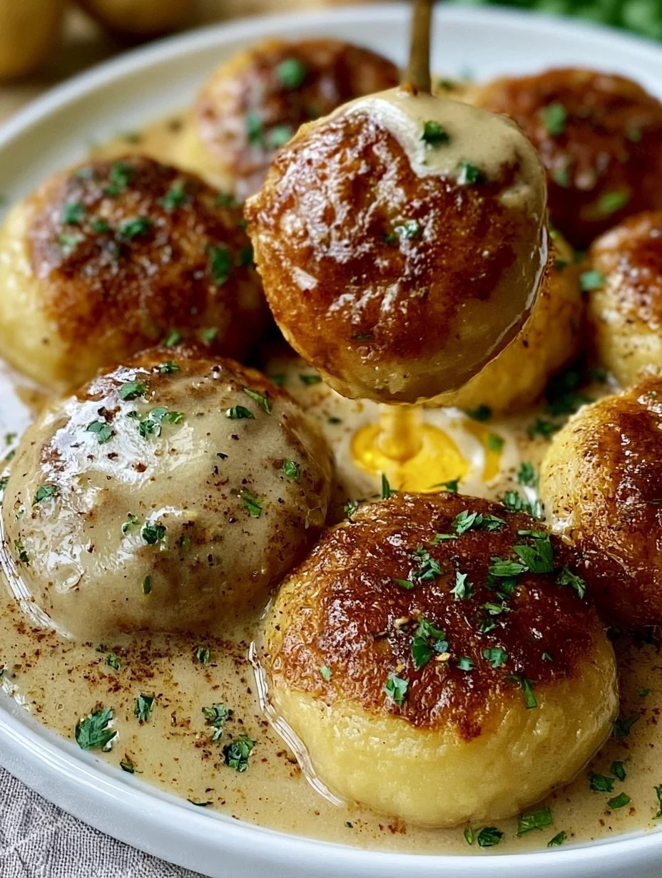 Vegane Klöße mit Soße
