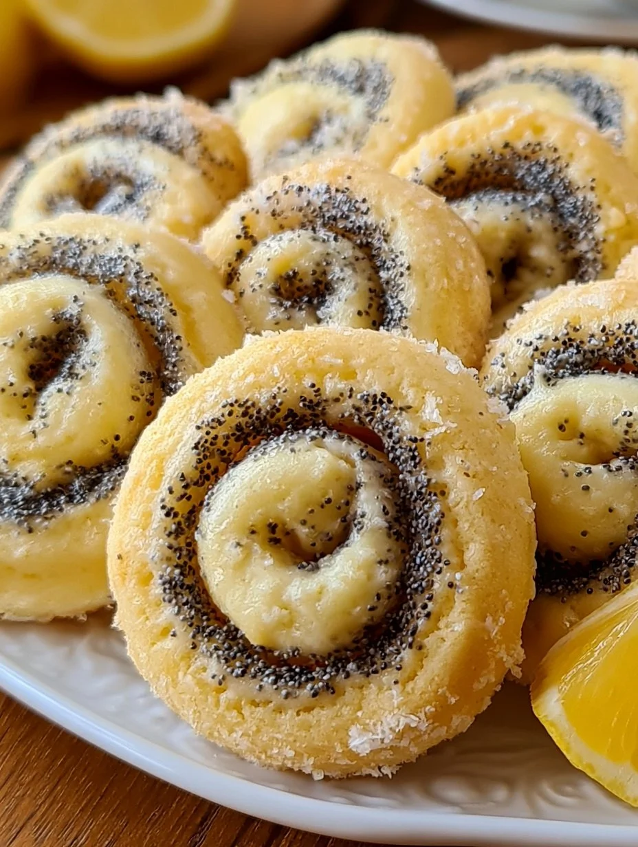 Zitronen-Mohn- Rollenplätzchen