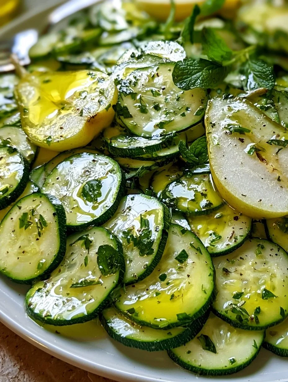 Zucchini-Birnen-Salat