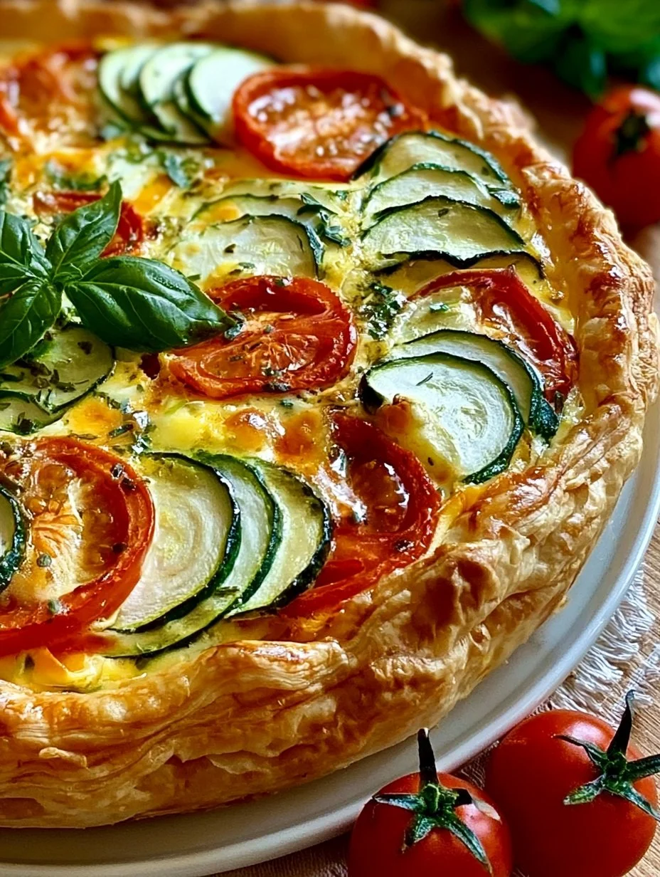 Zucchini Tomaten-Quiche